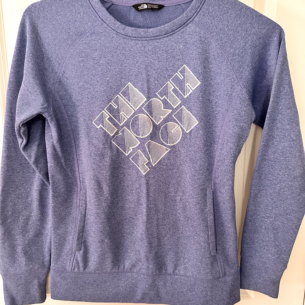 The North Face sweatshirt